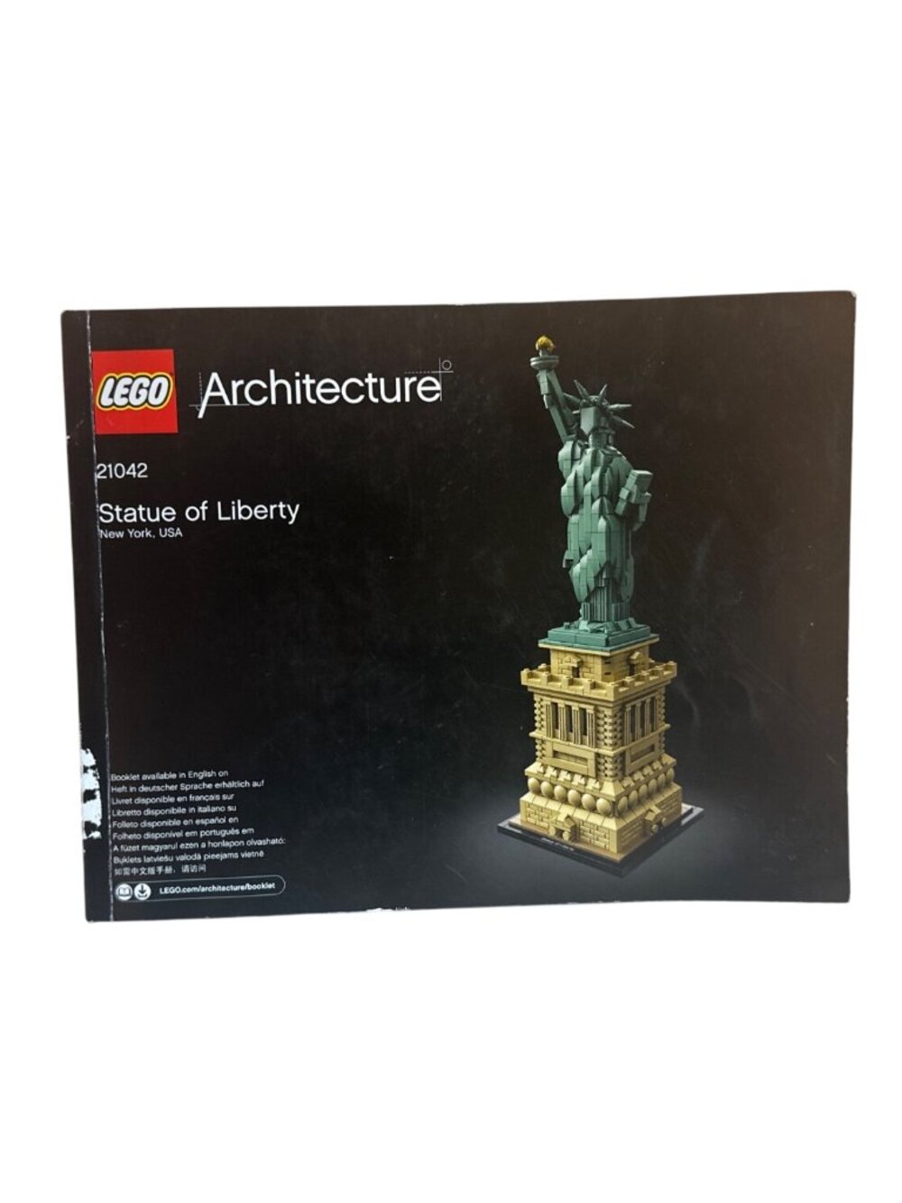 LEGO Architecture Stature of Liberty Manual 21042 Replacement Book